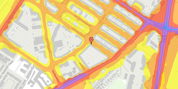 Trafikstøjkort på Leifsgade 17, 2300 København S