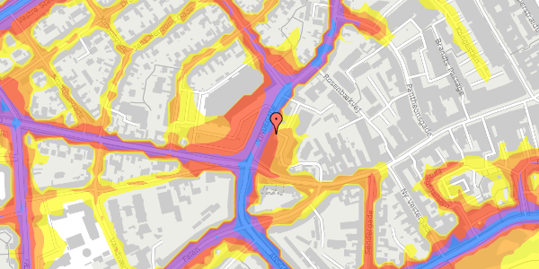 Trafikstøjkort på Vindegade 138, 1. 6, 5000 Odense C