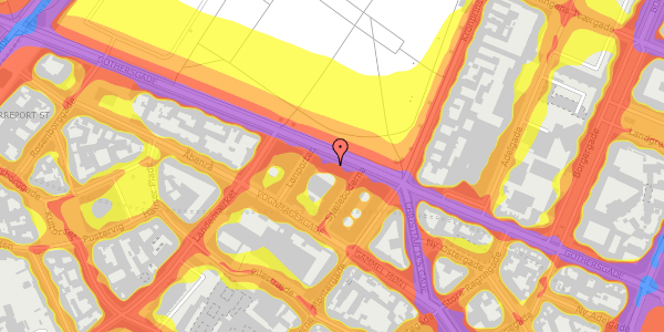 Trafikstøjkort på Gothersgade 53, st. , 1123 København K