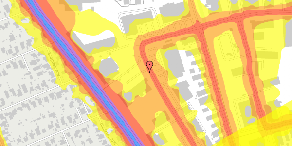 Trafikstøjkort på Høgsbrovej 26, 2770 Kastrup