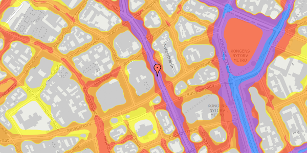 Trafikstøjkort på Kristen Bernikows Gade 5, 1105 København K