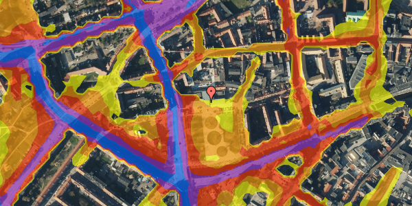 Trafikstøjkort på Møllegade 3A, 1. 31, 8000 Aarhus C