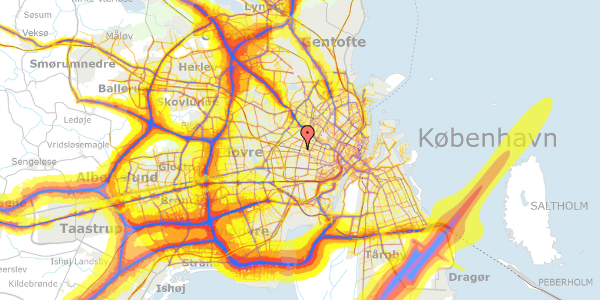 Trafikstøjkort på Nordre Fasanvej 29, 2. , 2000 Frederiksberg