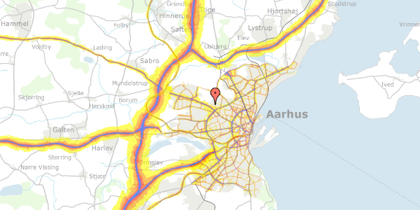 Trafikstøjkort på Vintervej 62, st. tv, 8210 Aarhus V