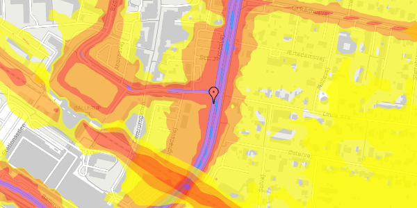 Trafikstøjkort på Rolighedsvej 31, 3. th, 2750 Ballerup