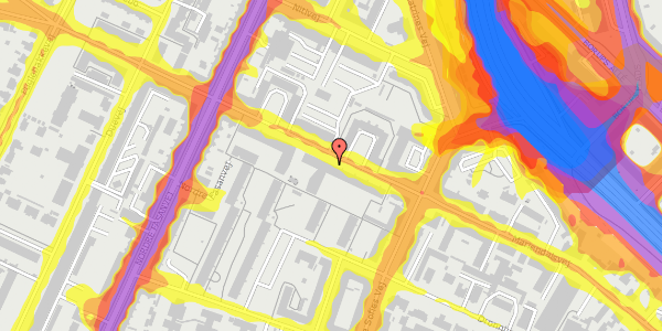 Trafikstøjkort på Mariendalsvej 55B, 1. mf, 2000 Frederiksberg