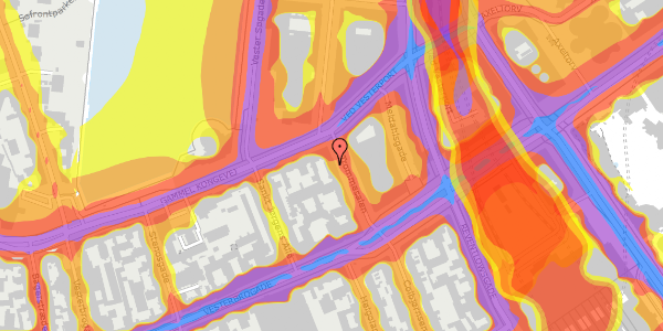 Trafikstøjkort på Trommesalen 7, st. , 1614 København V