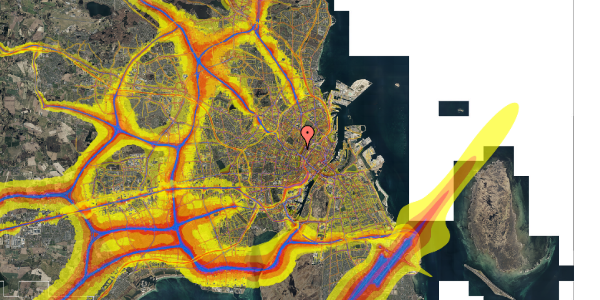 Trafikstøjkort på Korsgade 4, 4. , 2200 København N