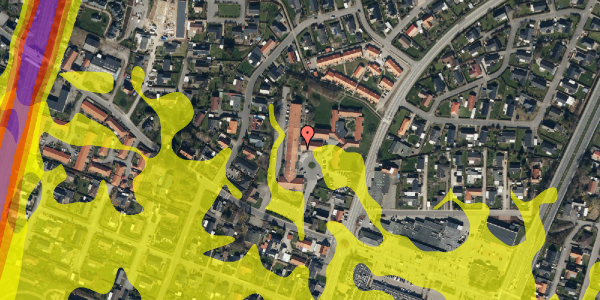 Trafikstøjkort på Erritsø Bygade 85C, st. 42, 7000 Fredericia