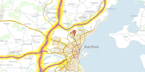 Trafikstøjkort på Dusager 18, 2. , 8200 Aarhus N