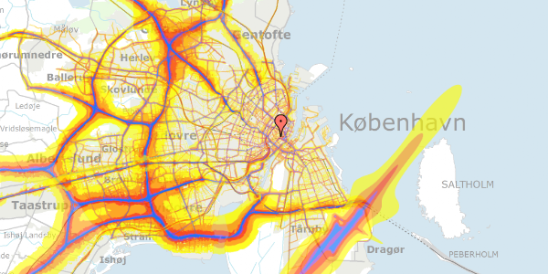 Trafikstøjkort på Skindergade 44, 1159 København K