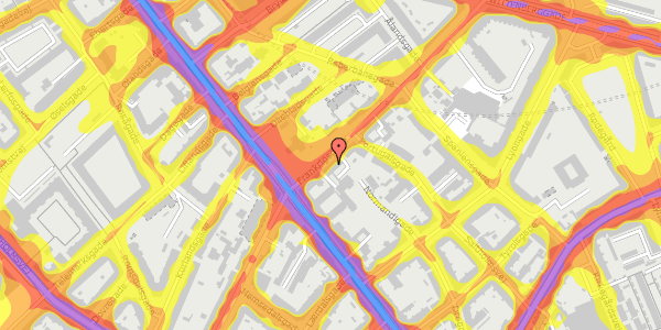 Trafikstøjkort på Frankrigsgade 4, 2300 København S