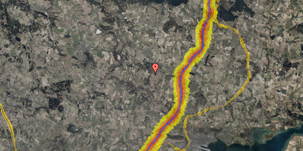 Trafikstøjkort på Julianelystvej 3C, 8752 Østbirk