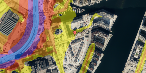 Trafikstøjkort på Jane Addams Vej 6, 3. tv, 2450 København SV