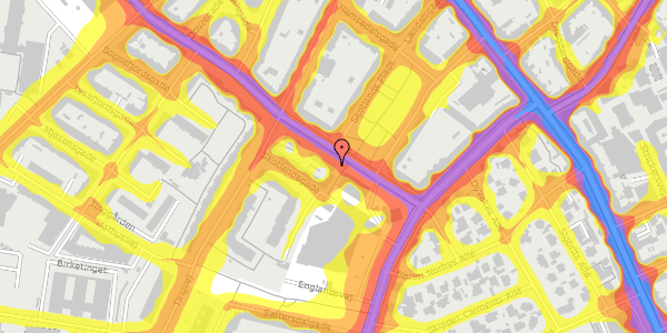 Trafikstøjkort på Skotlandsgade 15, 2300 København S