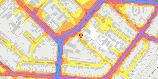 Trafikstøjkort på Kragsbjergvej 3, st. th, 5000 Odense C