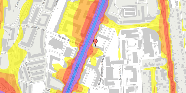 Trafikstøjkort på Gammel Køge Landevej 43, 2500 Valby