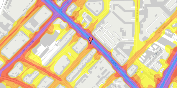 Trafikstøjkort på Ægirsgade 73, 2200 København N