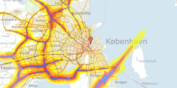 Trafikstøjkort på Gothersgade 8K, 1123 København K