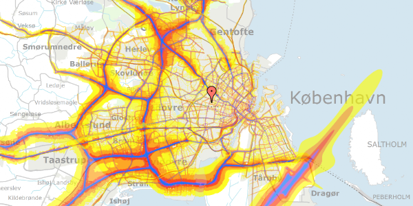 Trafikstøjkort på Nyelandsvej 87, 4. 402, 2000 Frederiksberg