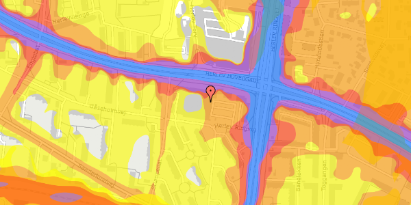 Trafikstøjkort på Herlev Hovedgade 127, . 3, 2730 Herlev