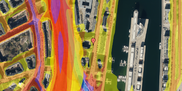 Trafikstøjkort på Amerika Plads 3C, 5. , 2100 København Ø