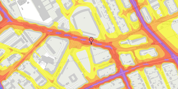 Trafikstøjkort på Wittenberggade 41, 2300 København S