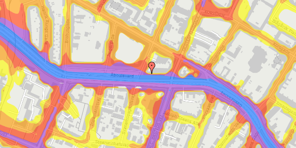 Trafikstøjkort på Åboulevard 60, 2200 København N