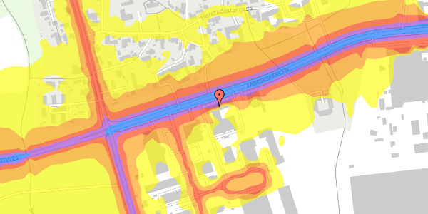 Trafikstøjkort på Fabriksparken 37, 1. , 2600 Glostrup