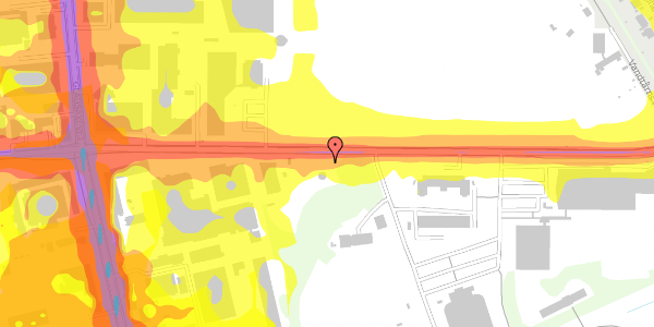 Trafikstøjkort på Vandtårnsvej 65, 2860 Søborg