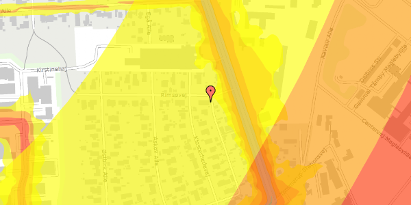 Trafikstøjkort på Rimsøvej 3, 2770 Kastrup