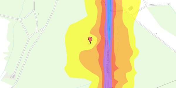 Trafikstøjkort på Hadsund Landevej 422, 9260 Gistrup