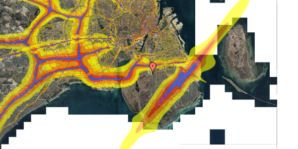 Trafikstøjkort på Richard Mortensens Vej 68, 2. tv, 2300 København S