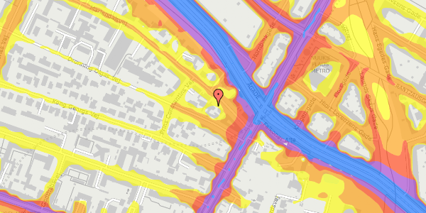 Trafikstøjkort på Mariendalsvej 5, 2000 Frederiksberg