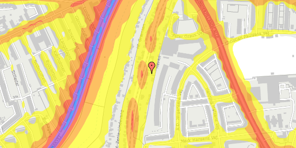 Trafikstøjkort på Haven 14, 2000 Frederiksberg