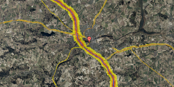 Trafikstøjkort på Dildkæret 1, 8940 Randers SV