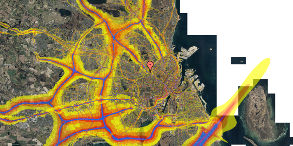 Trafikstøjkort på Rabarbervej 20, 2. 212, 2400 København NV