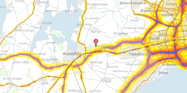 Trafikstøjkort på Toppen 209, 4000 Roskilde