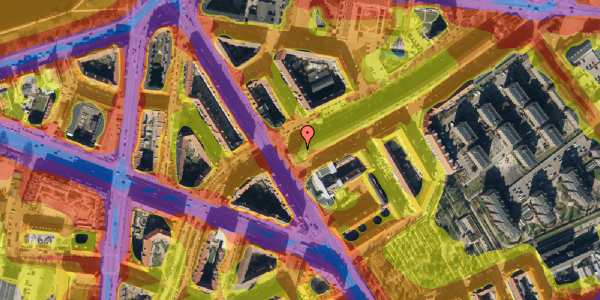 Trafikstøjkort på Store Mølle Vej 2, 6. th, 2300 København S