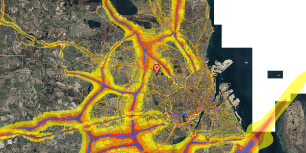 Trafikstøjkort på Bjergstedvej 15, 2. tv, 2700 Brønshøj