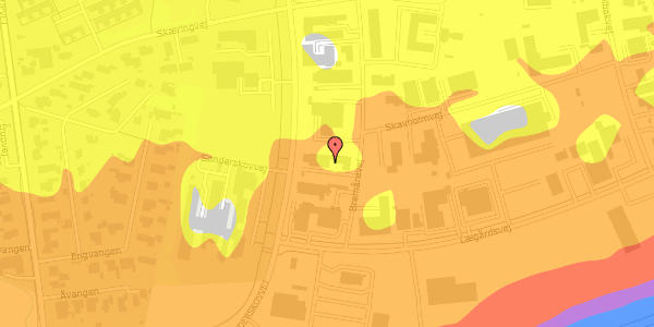 Trafikstøjkort på Bremårevej 5A, 8520 Lystrup