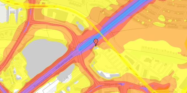 Trafikstøjkort på Klampenborgvej 203, st. , 2800 Kongens Lyngby