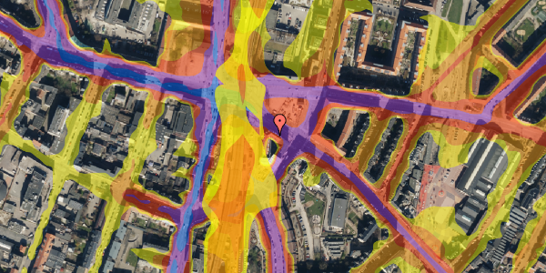 Trafikstøjkort på Nørrebrogade 249, st. , 2200 København N