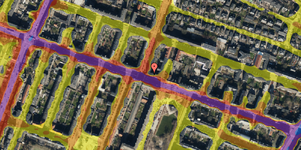 Trafikstøjkort på Godthåbsvej 38, st. , 2000 Frederiksberg