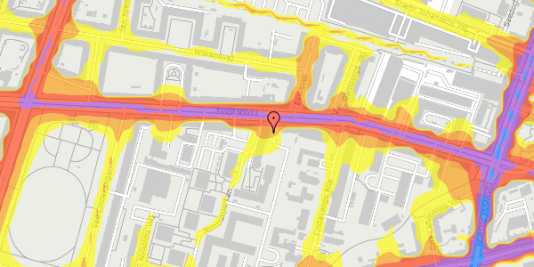 Trafikstøjkort på Nimbusparken 42, 2000 Frederiksberg