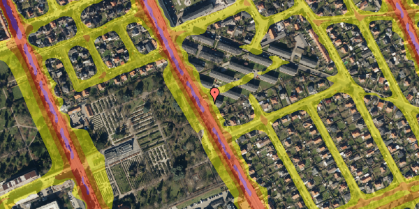 Trafikstøjkort på Backersvej 51, st. , 2300 København S