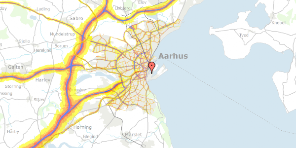 Trafikstøjkort på Slipvej 2, 2. , 8000 Aarhus C