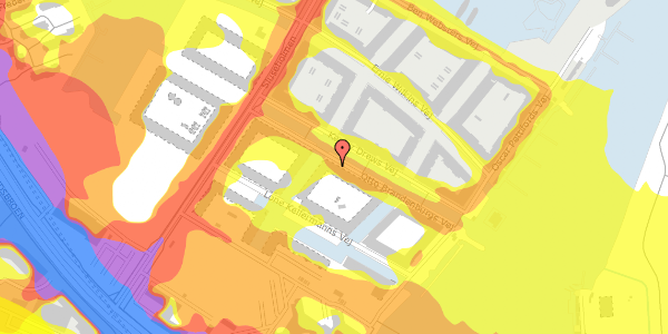 Trafikstøjkort på Otto Brandenburgs Vej 28, 2450 København SV