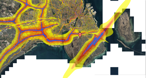 Trafikstøjkort på Else Alfelts Vej 95, 1. th, 2300 København S