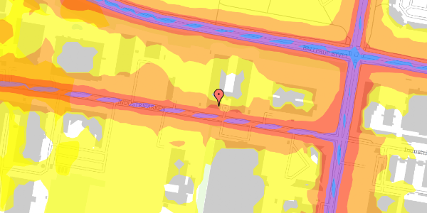Trafikstøjkort på Industriparken 35, 2750 Ballerup